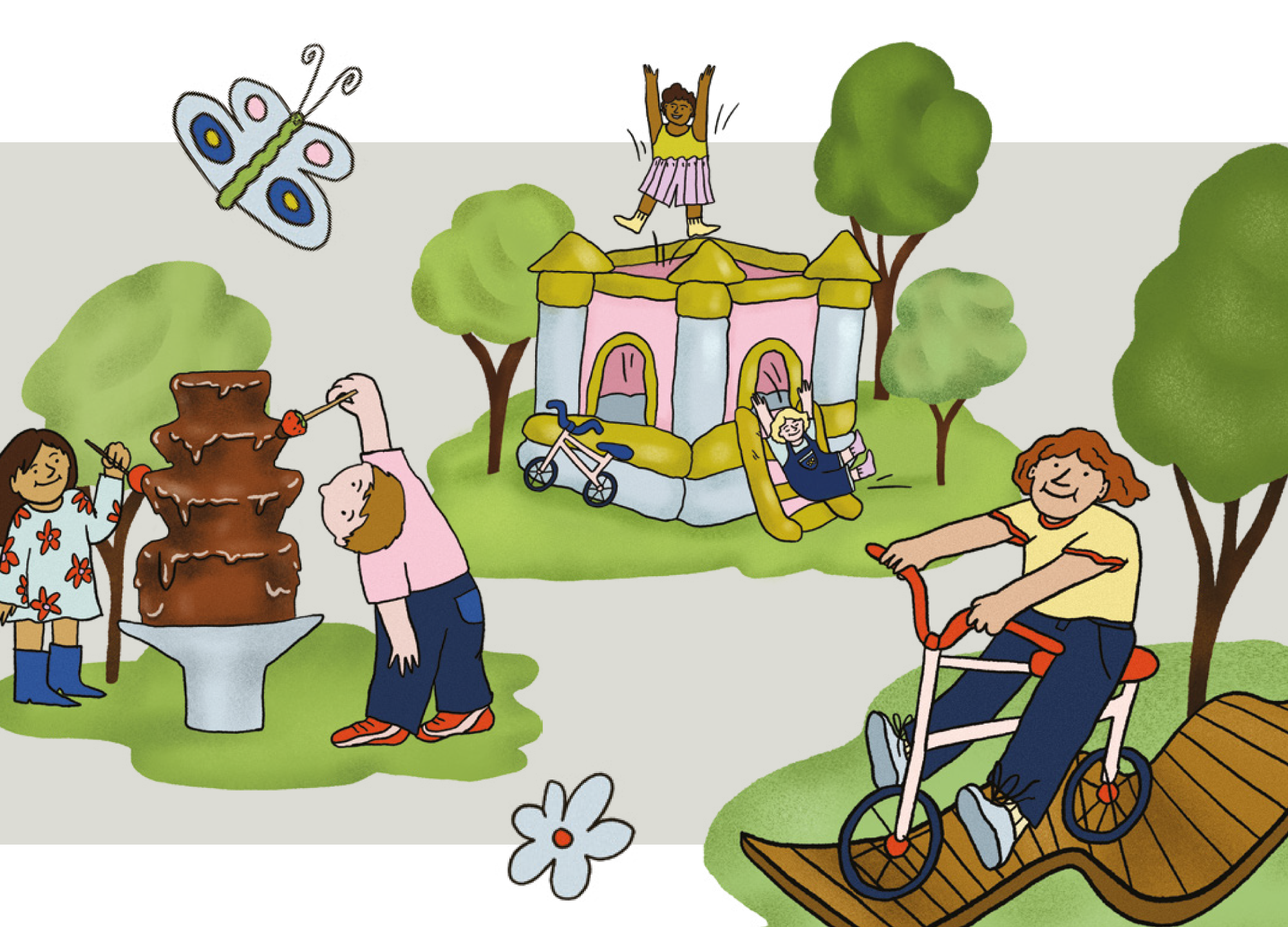 Illustration zum Eröffnungsfest Naschpark